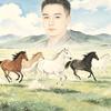 马踏春风。