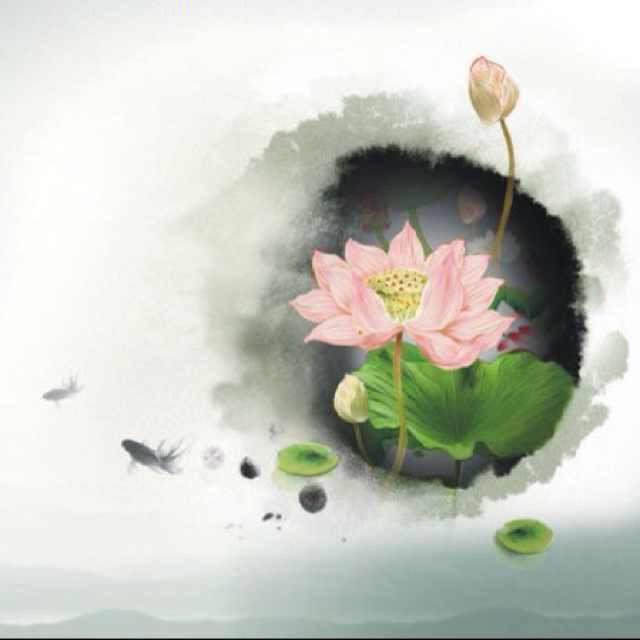 水墨青花