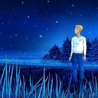 仰脸数星斗