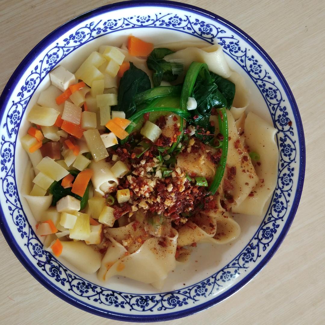油泼面肉夹馍