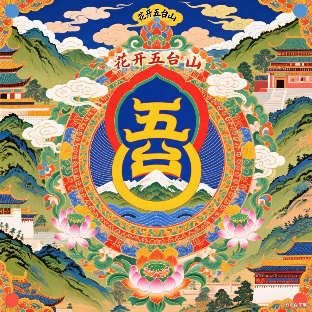 花开。五台山