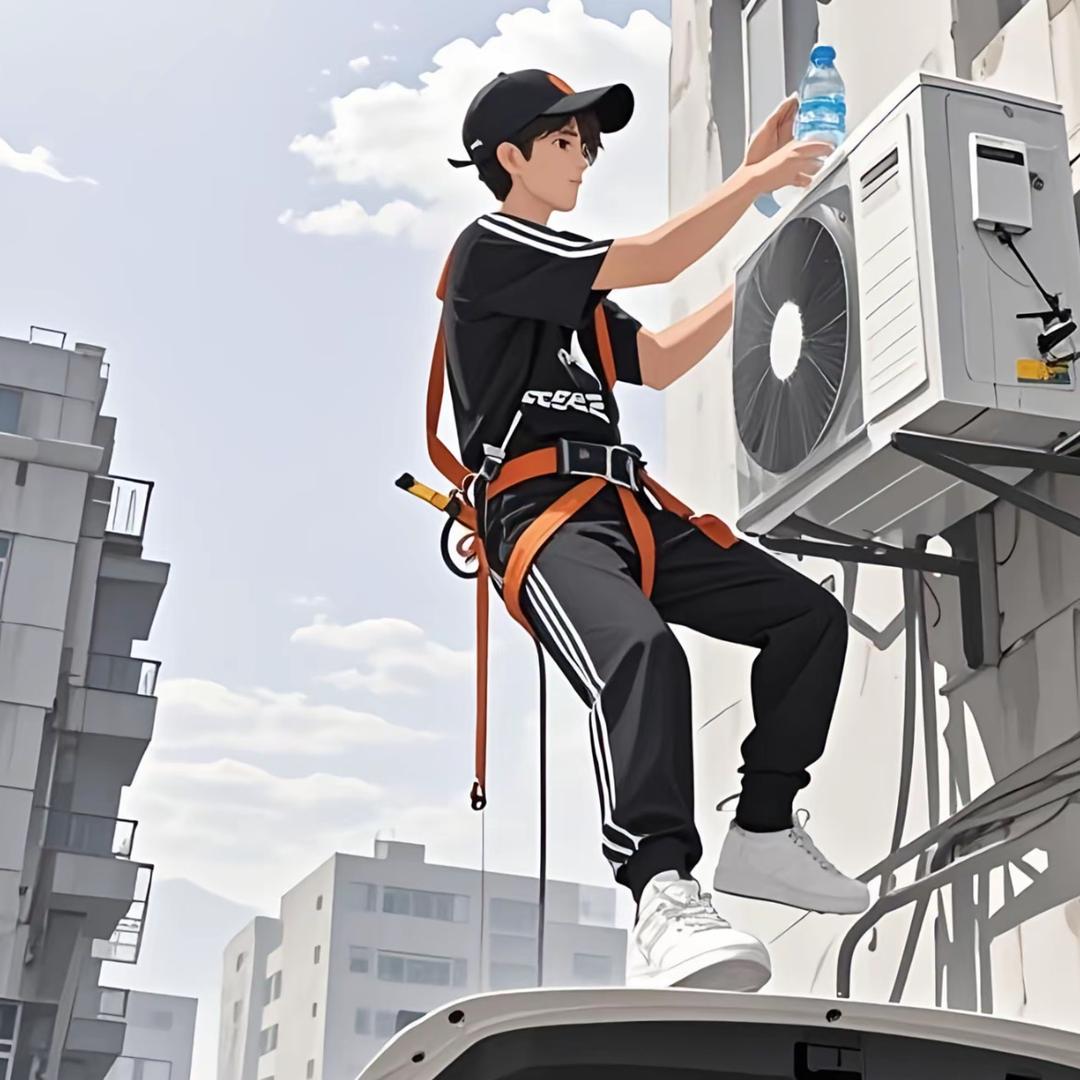 晏师傅装空调的vlog