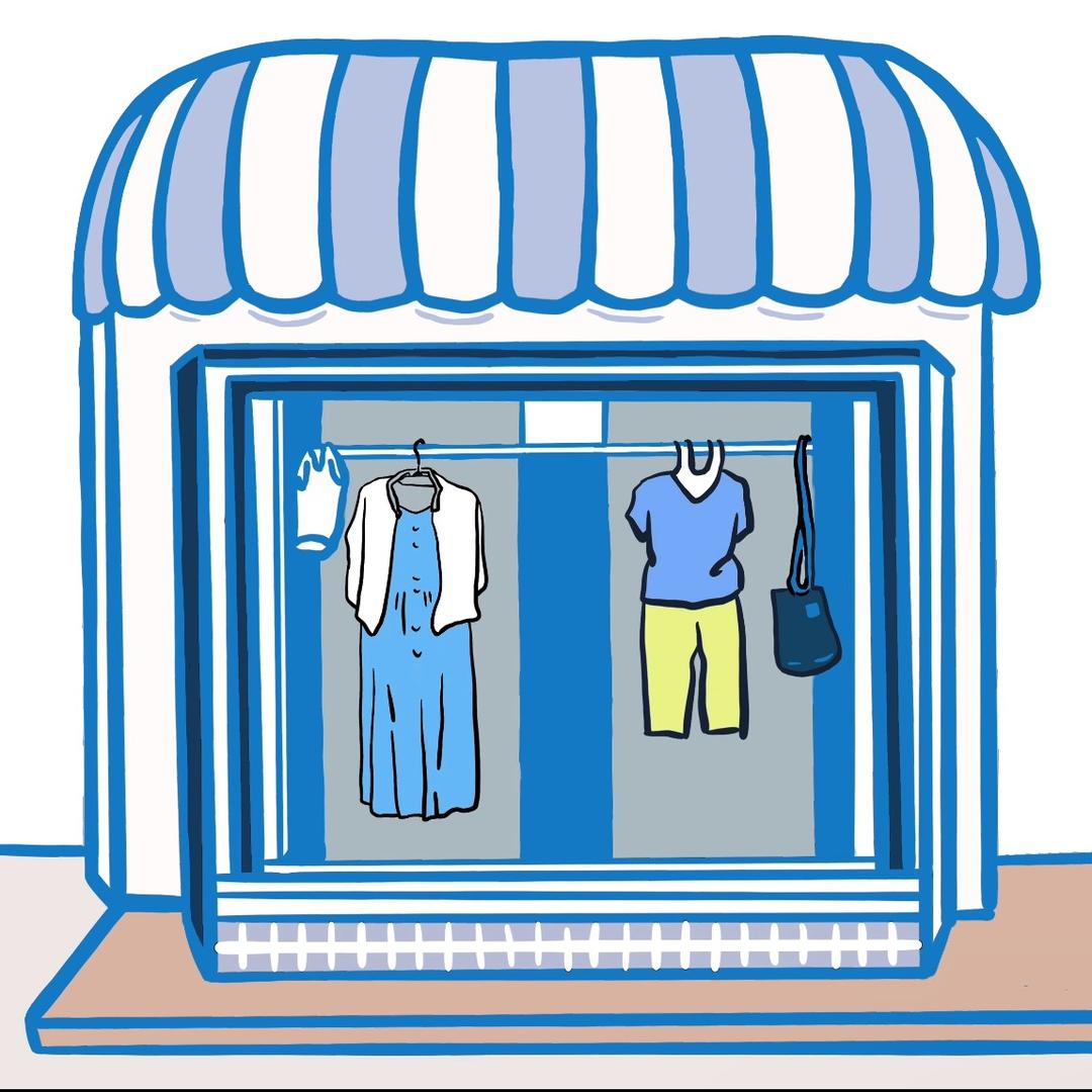 开在家里的服装店🛍️