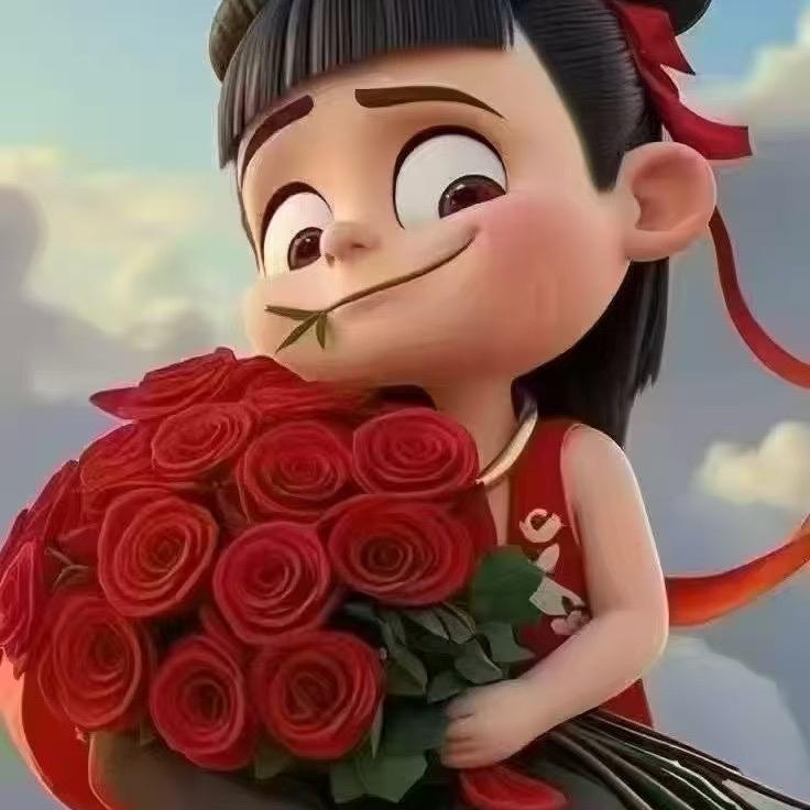 捧着鲜花💐的哪吒
