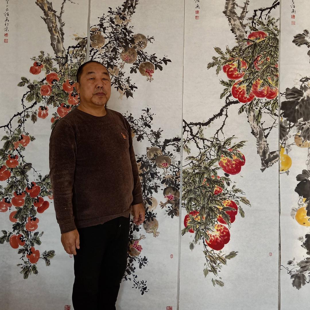 画家王占海三桐草堂