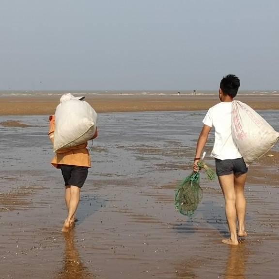 渔家赶海