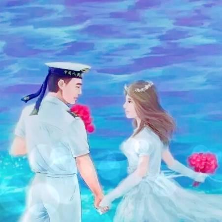 🇨🇳深蓝浪花白