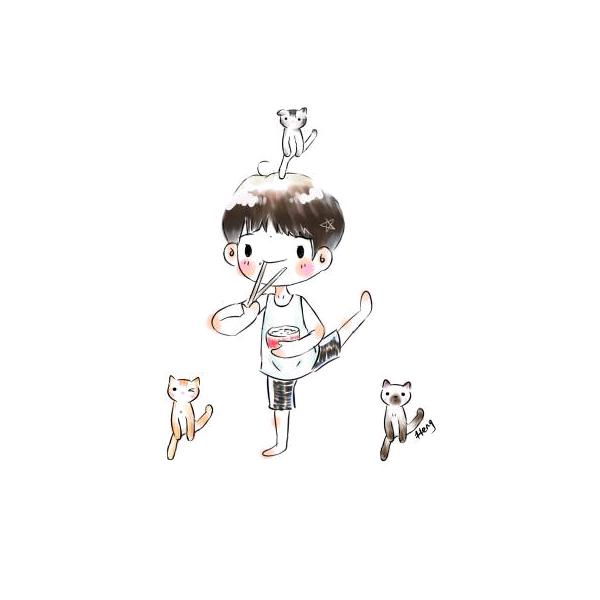 拾荒少年。