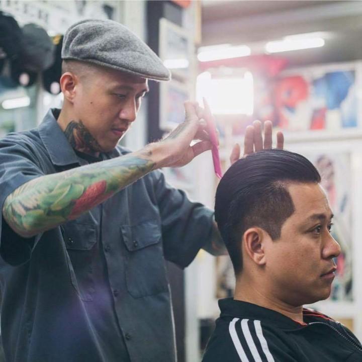 父与子男士理发店