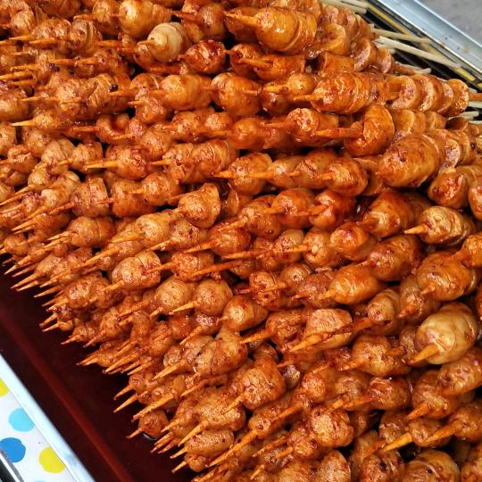 《鹤城一绝烤面筋》