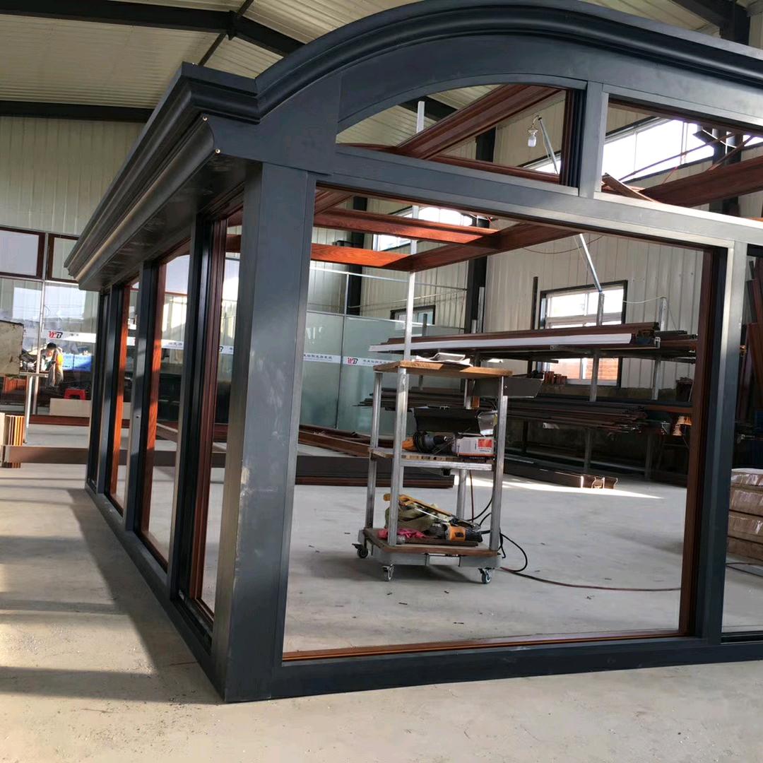 沈阳阳光房凉亭铝艺庭院门护栏工厂批发韦来