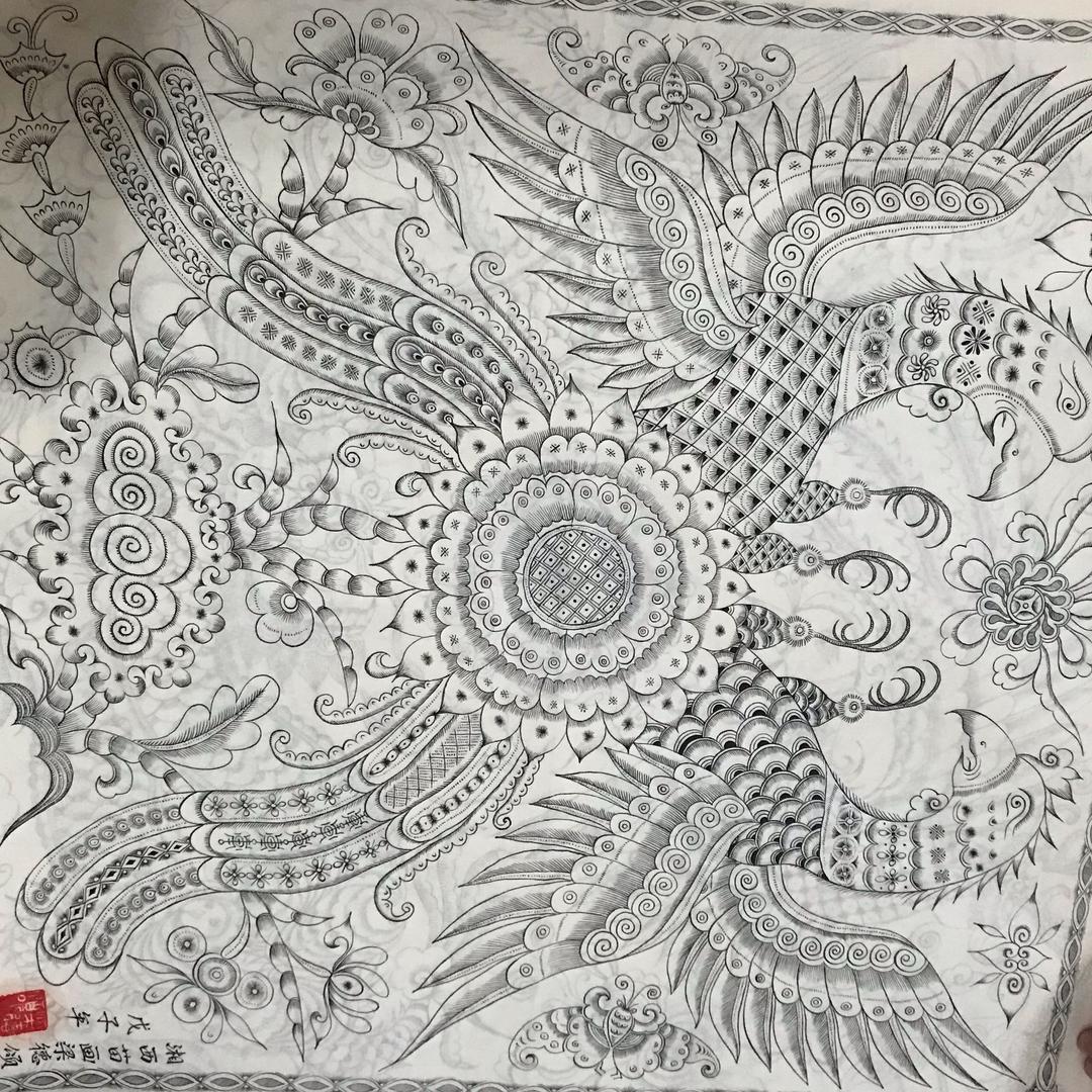 苗画传承人梁德颂