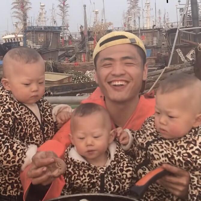 三胞胎家海鲜@抖音