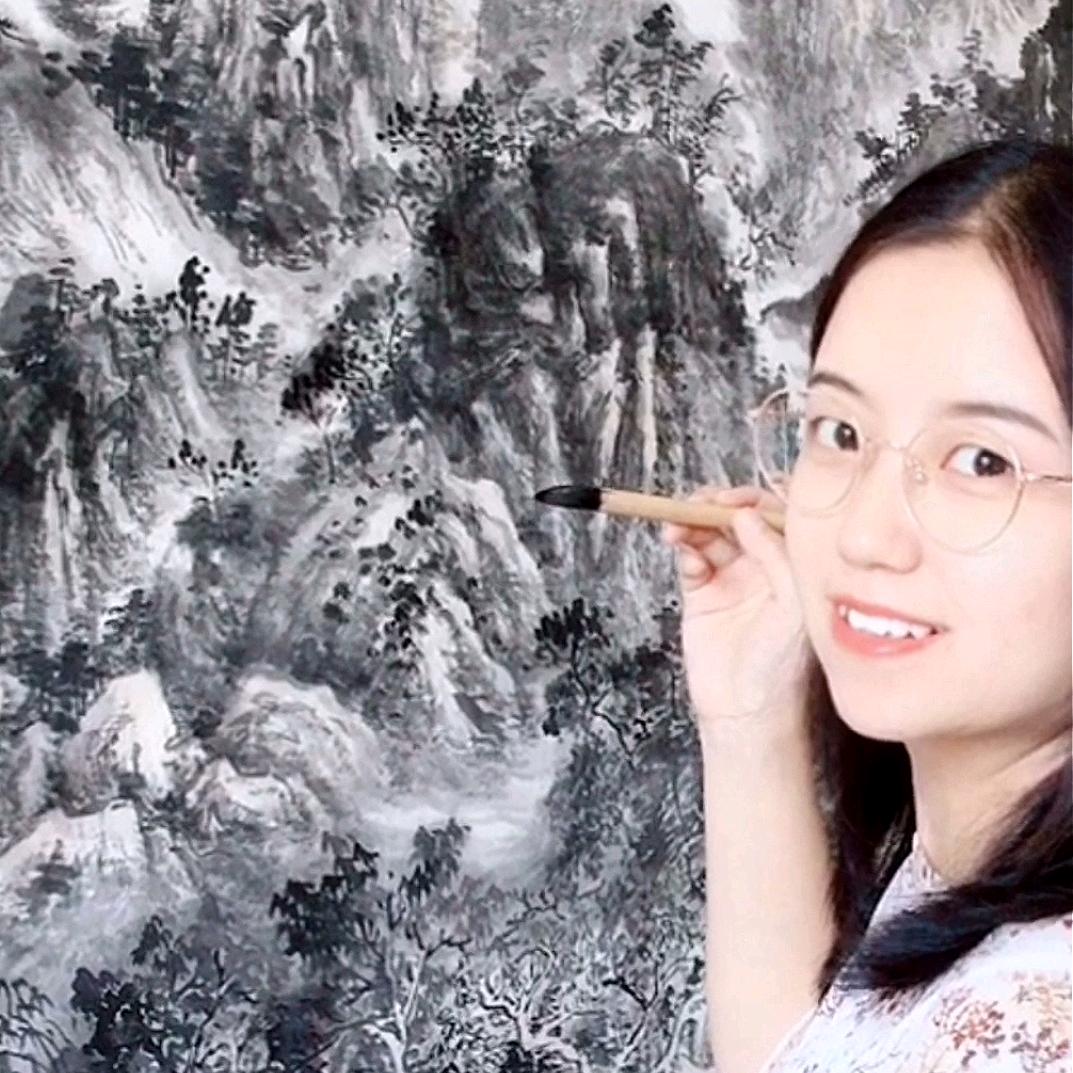 张婷山水画