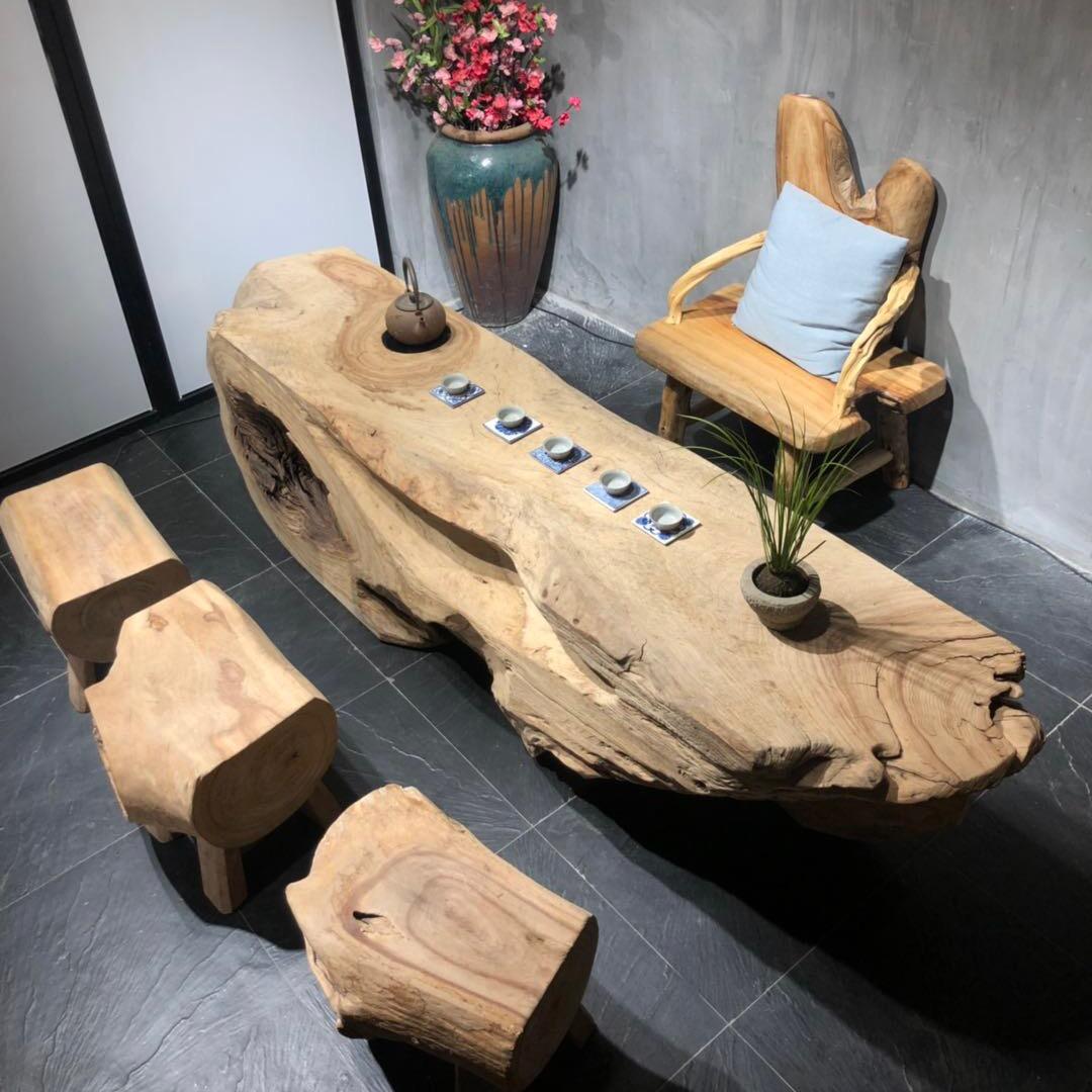木头记民宿茶空间家具