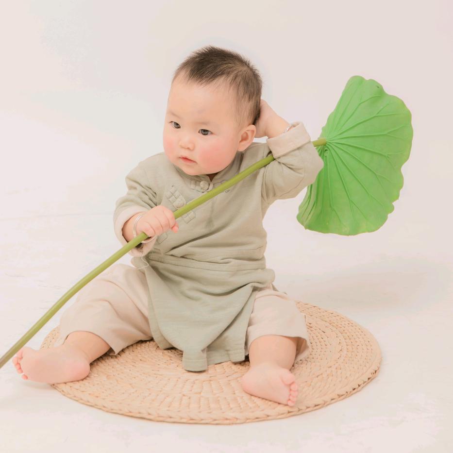 一朵优雅的蓝莲花