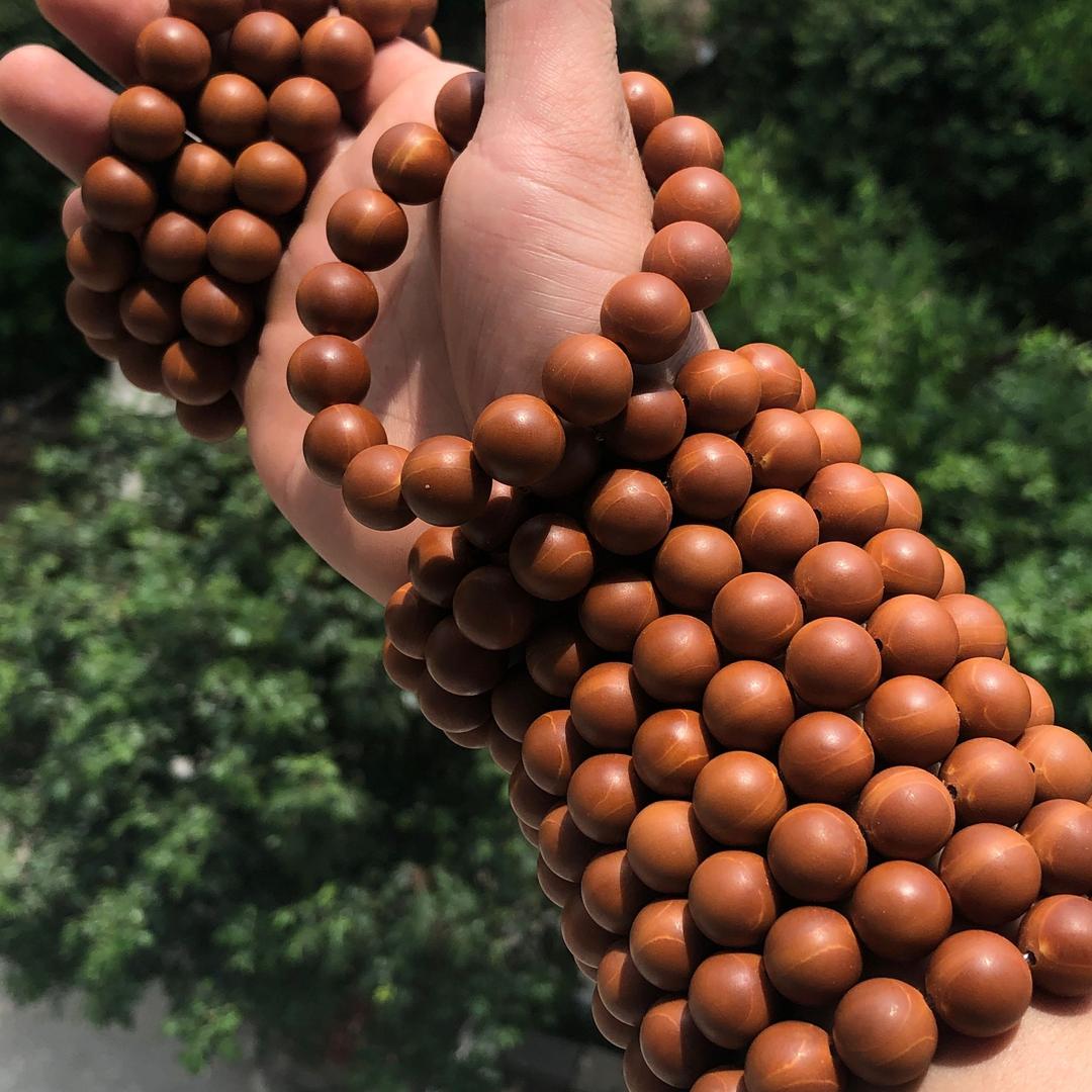 一鸣橄榄核正圆光珠