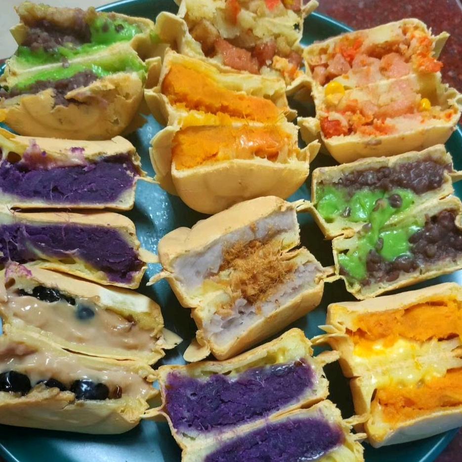 车轮饼★鸡蛋汉堡
