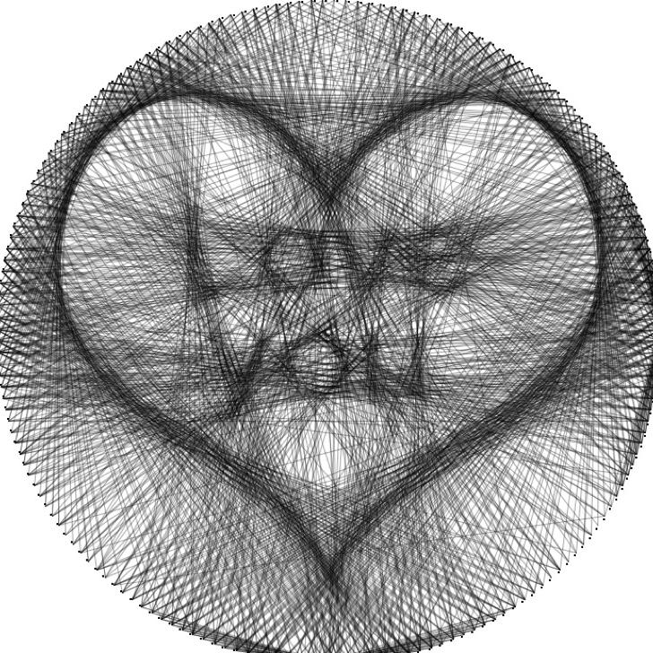 一根线绕出一幅画     二二得四工作室