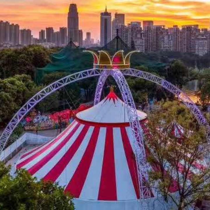 安微金灿马戏大棚制作。