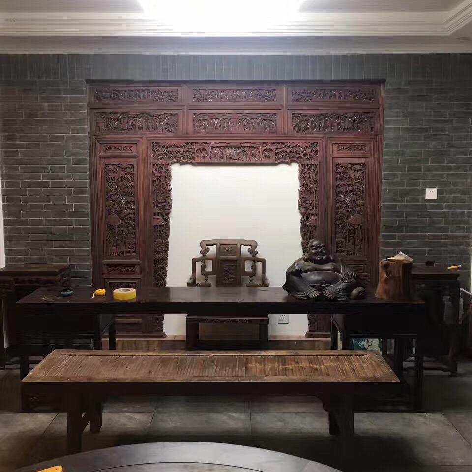紫枫明清老木雕家具