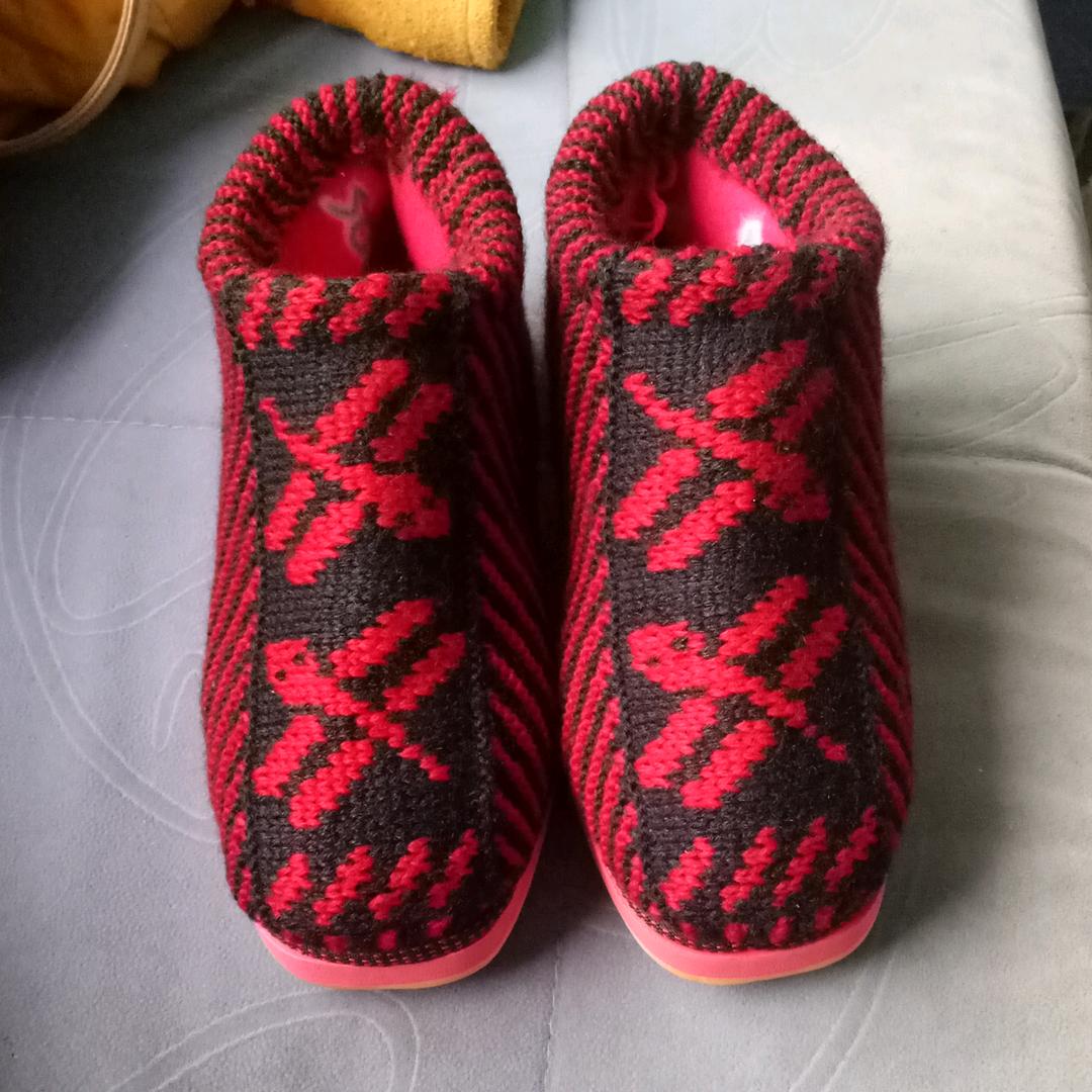 萍萍手工毛线鞋编织