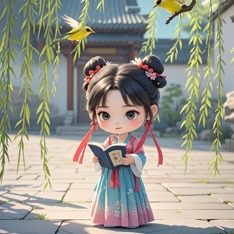 婷婷背古诗