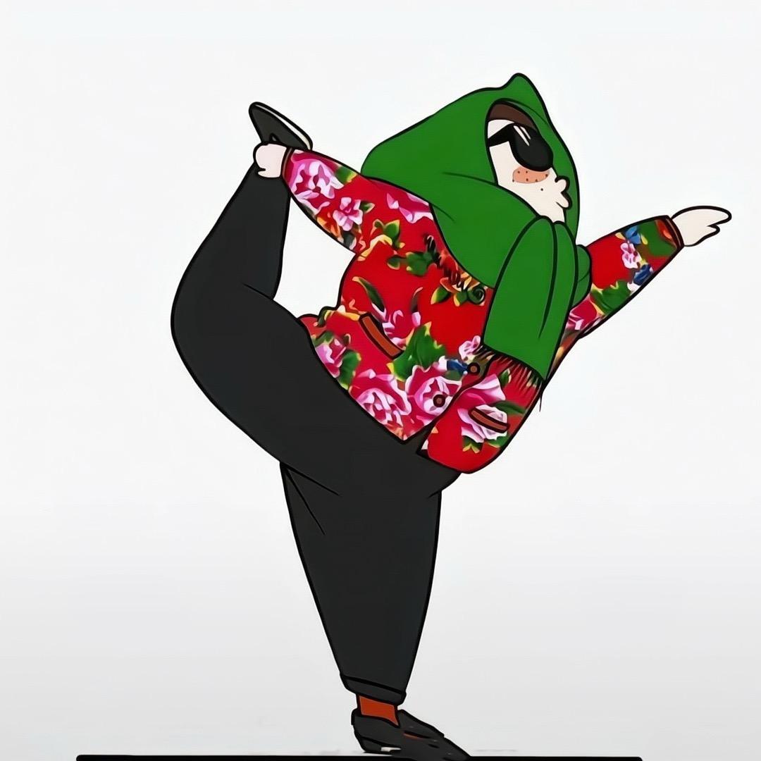 翘个二郎腿子