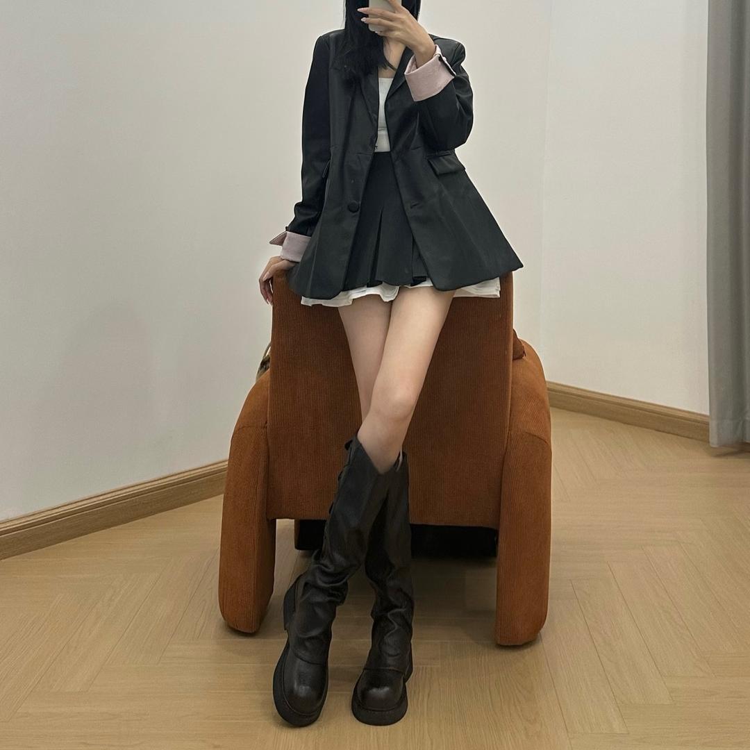 内增高华月人女鞋