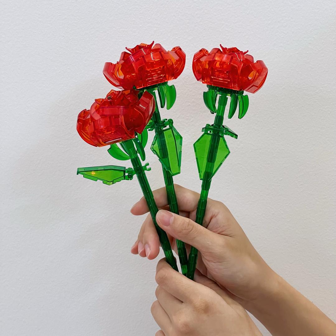 ThreeF拼装积木花