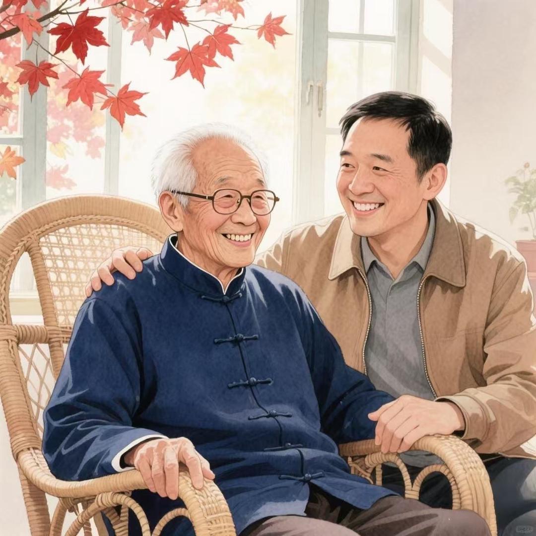 跟着94岁的老爸混日子！