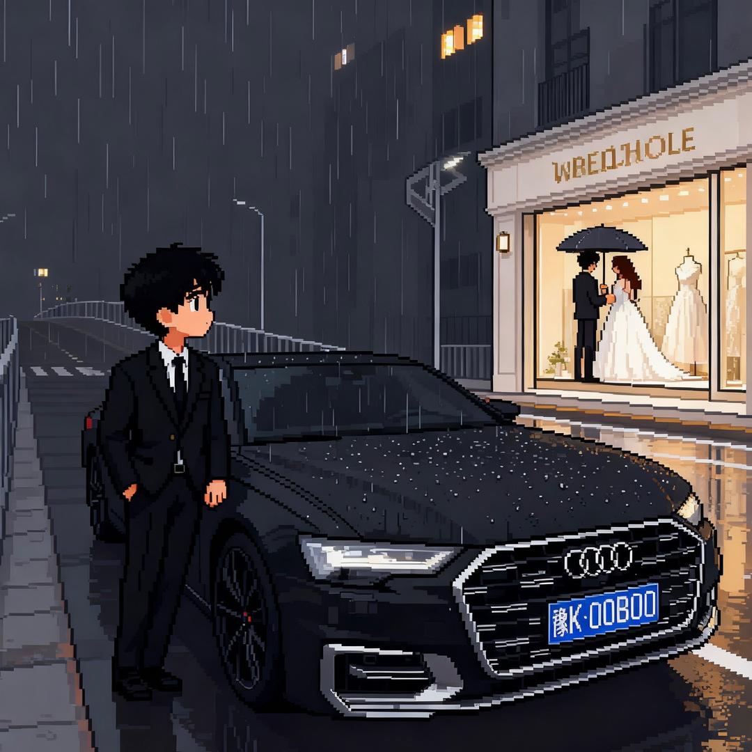 A 阳阳奥迪婚车队。