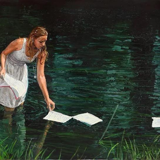 安妮油画