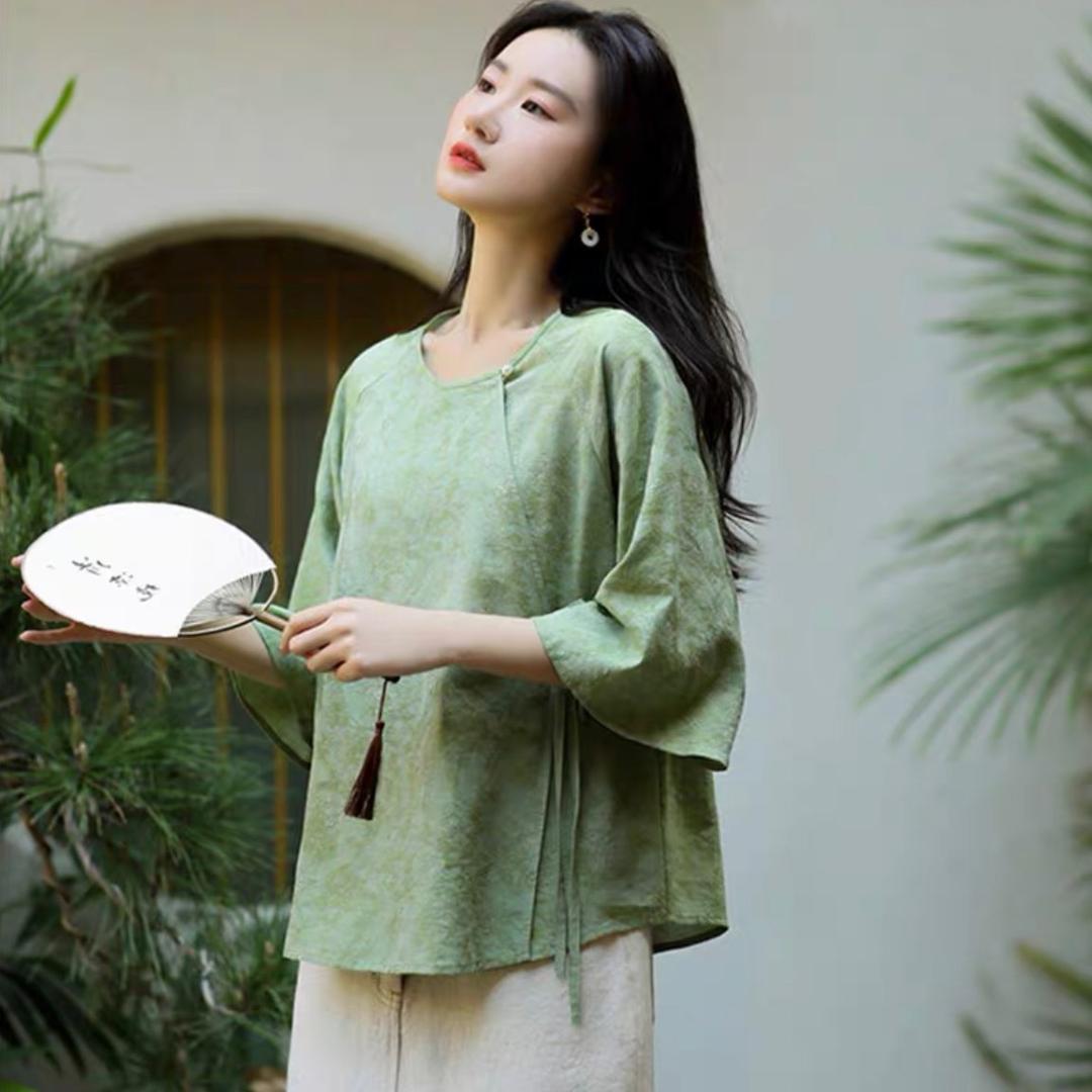 羽菲棉麻复古女装