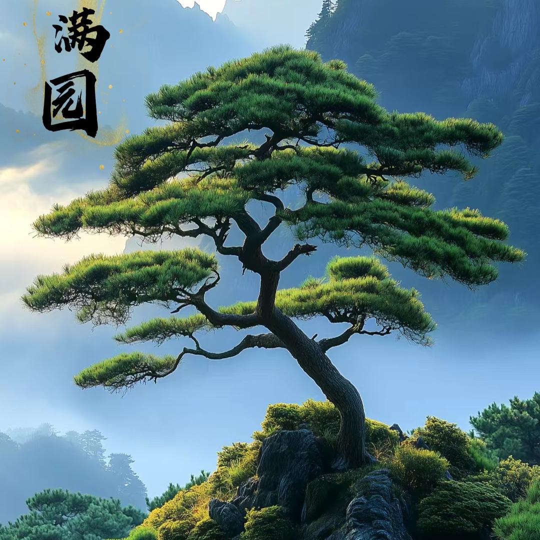 松满园 别墅庭院景观松