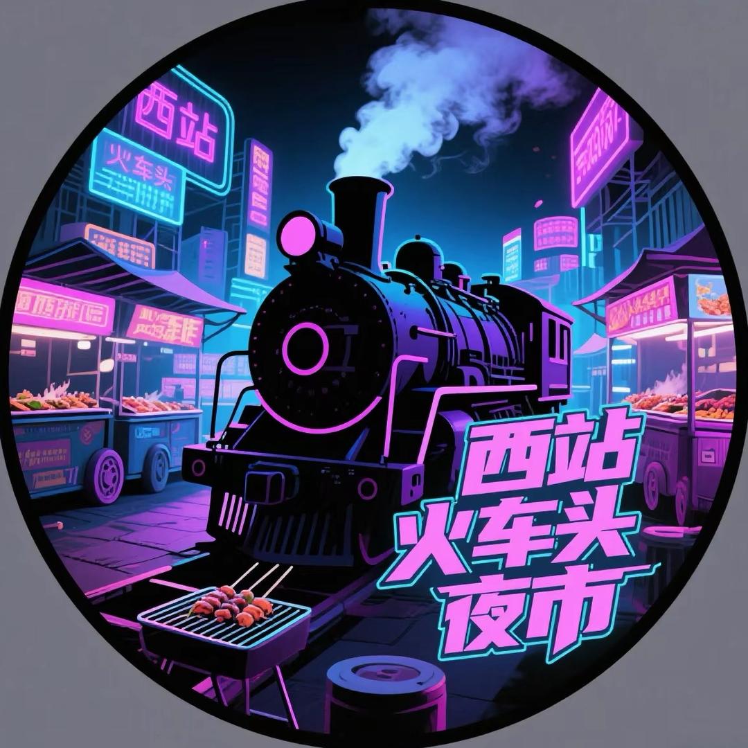 西站火车头夜市