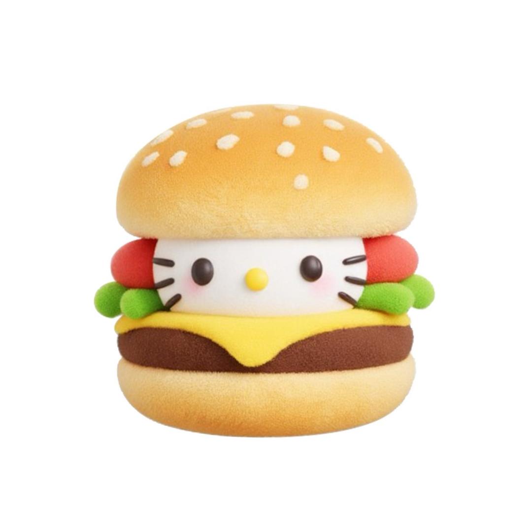 榴莲芝士小汉堡🍔.（教化妆版）