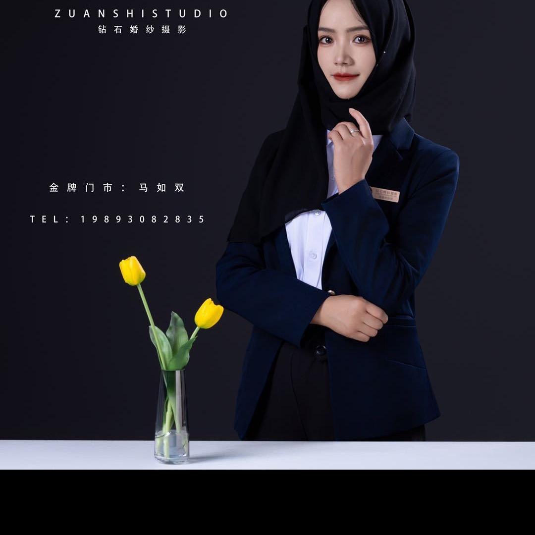 钻石婚纱摄影。如双