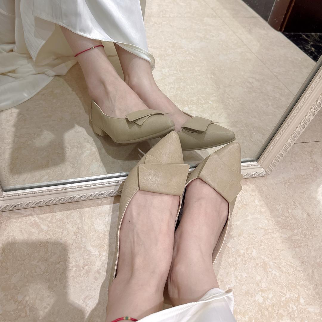小鱼真皮女鞋