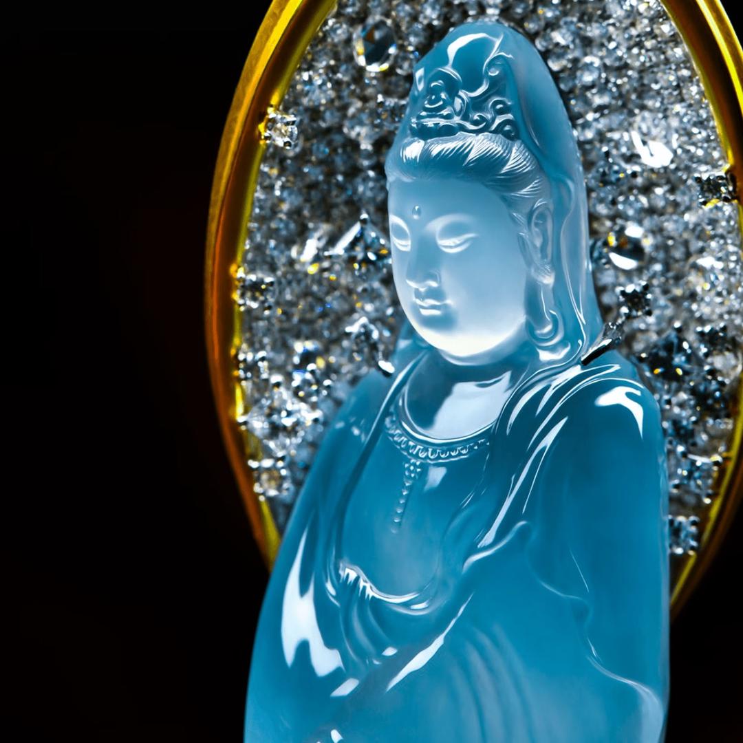 玉心缘翡翠孤品