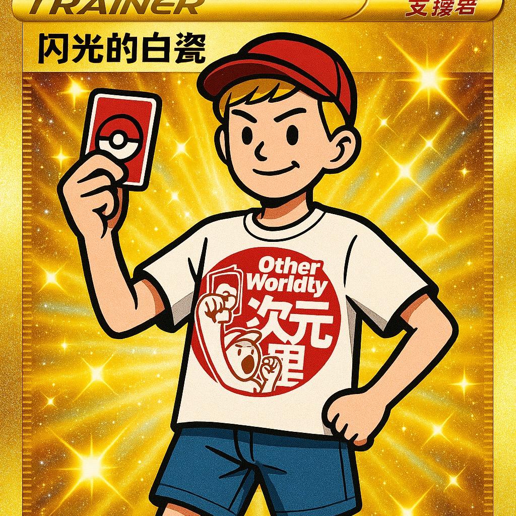 闪光的白瓷