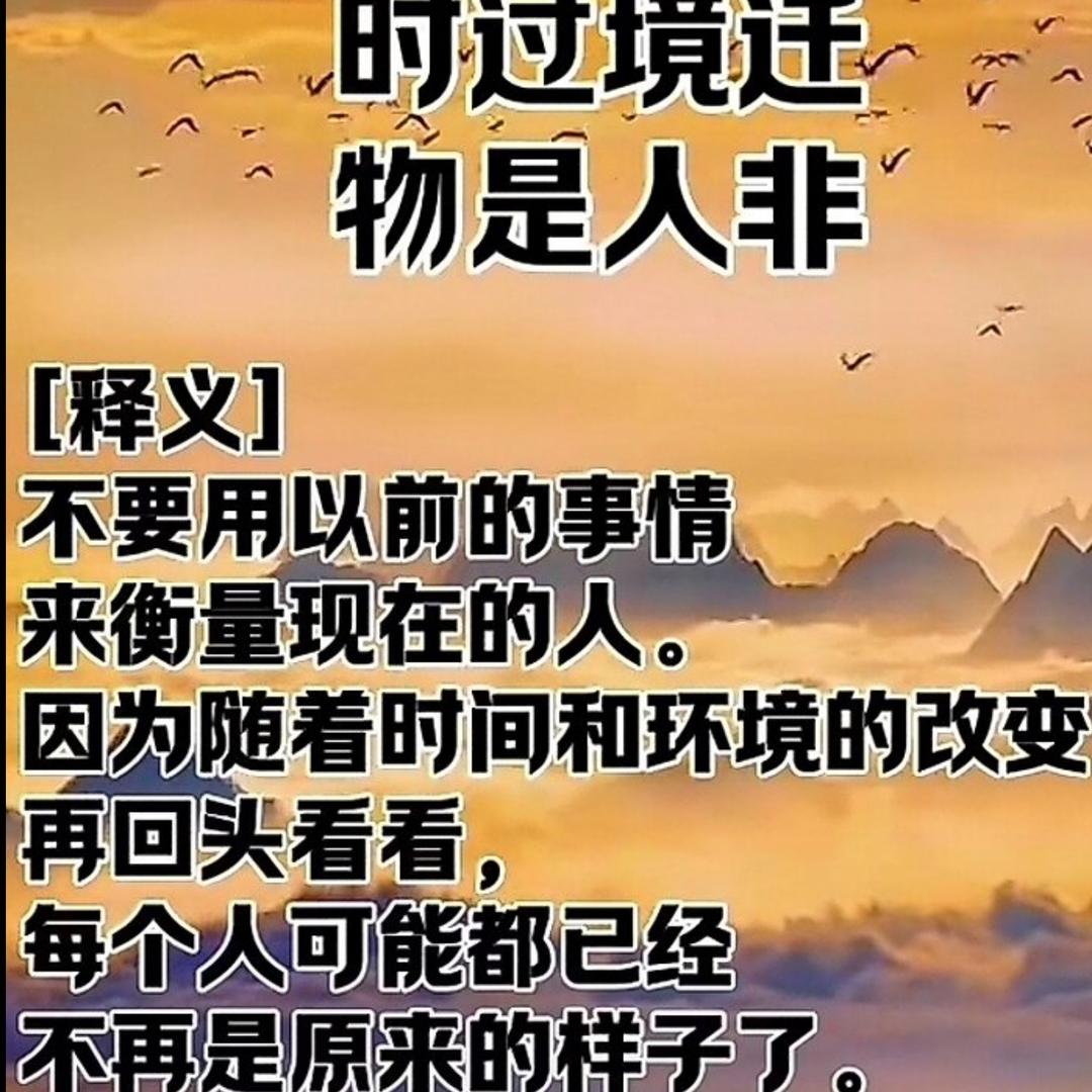 物是人非