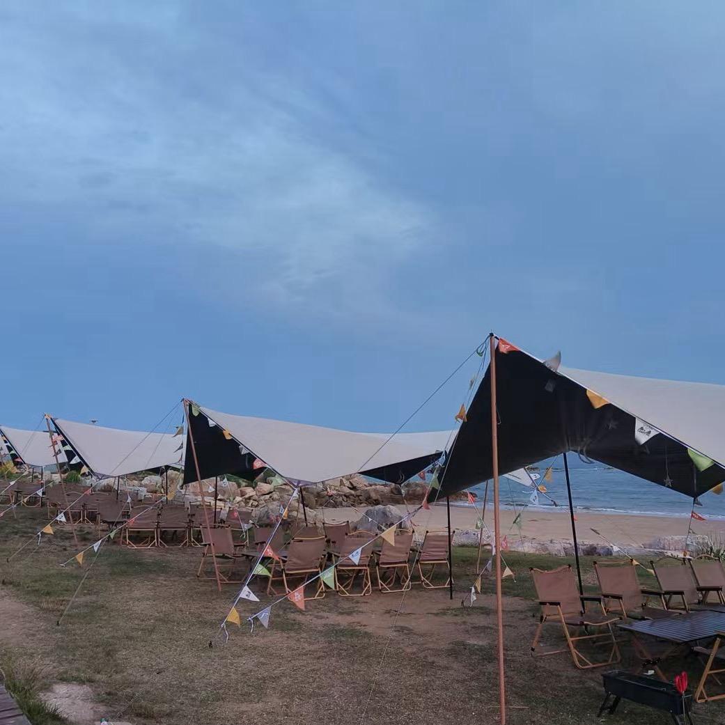 A青岛连三岛沙滩露营地🏕️