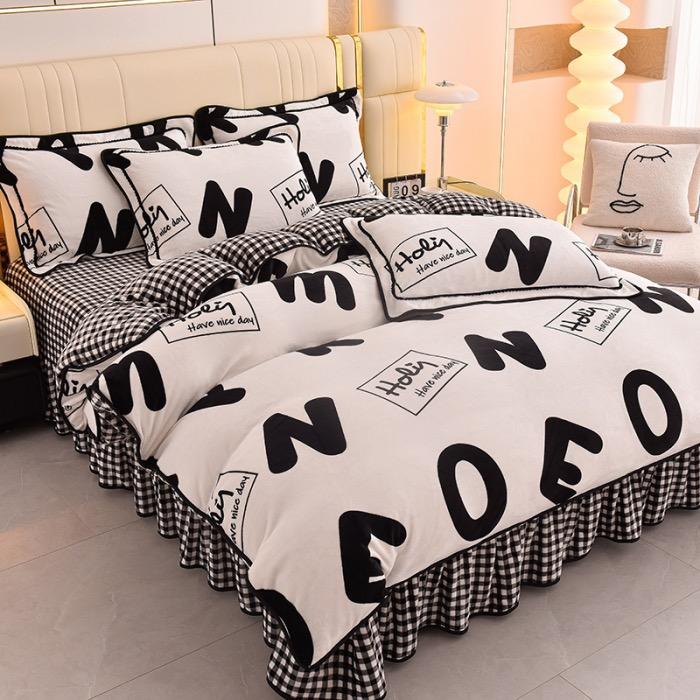 科茂牛奶绒四件套