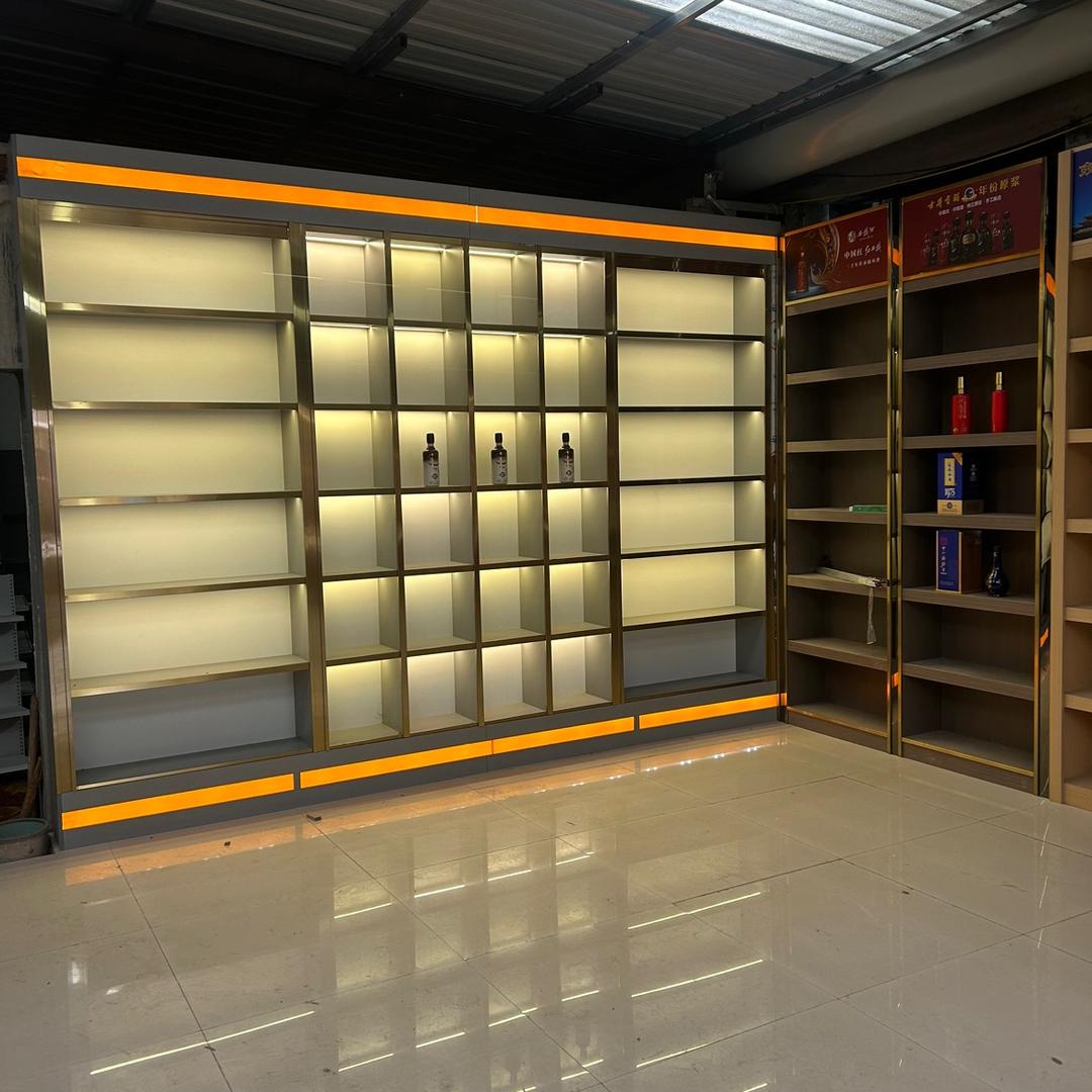 安泰吧台货架烟酒柜定制厂