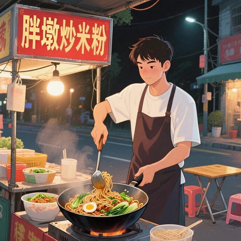 胖墩炒米粉