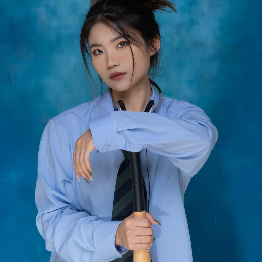 Blue teacher
