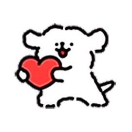 线条小狗maltese