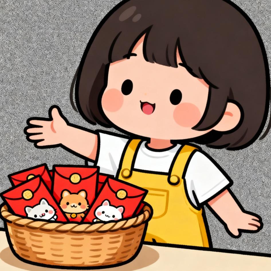 送红包的小女孩