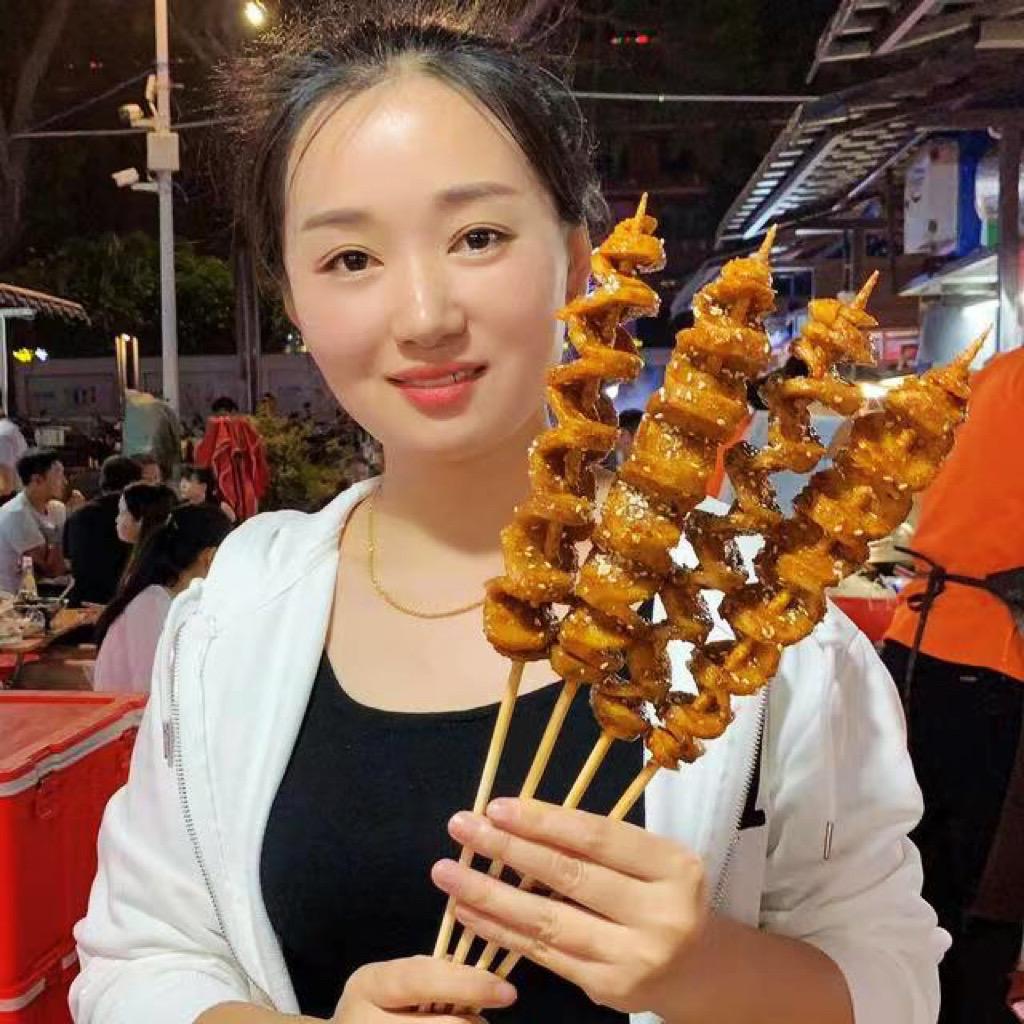 筋豆妈妈街边烤面筋 烤苕皮
